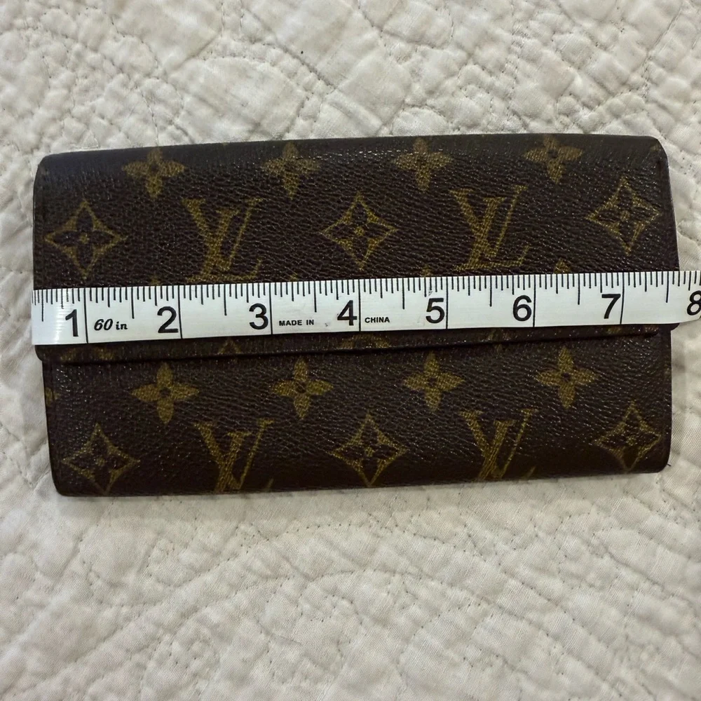 Authentic Louis Vuitton Monogram Wallet with Gold Accents - Picture 6 of 8